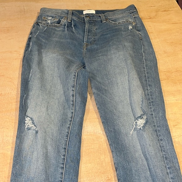 7 for all mankind Josefina button fly jeans women’s size 28 - Picture 2 of 14